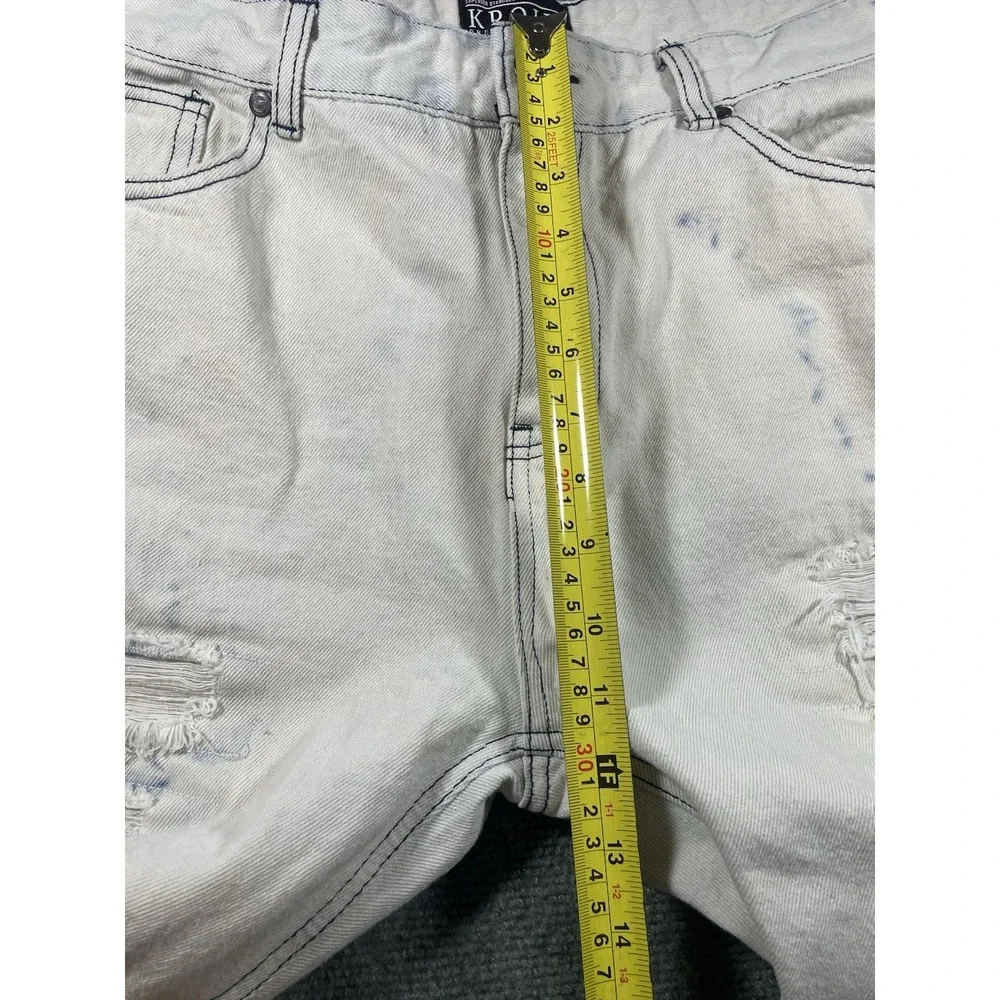 Kroix Premium Denim distressed jeans White 40x33